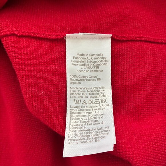 J. Crew Cardinal Red Polo Cardigan Knit Sweater - Picture 8 of 10